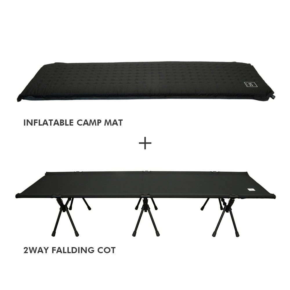 HOTEL CAMPS コット + マットセット 単品購入より¥1,000円お得